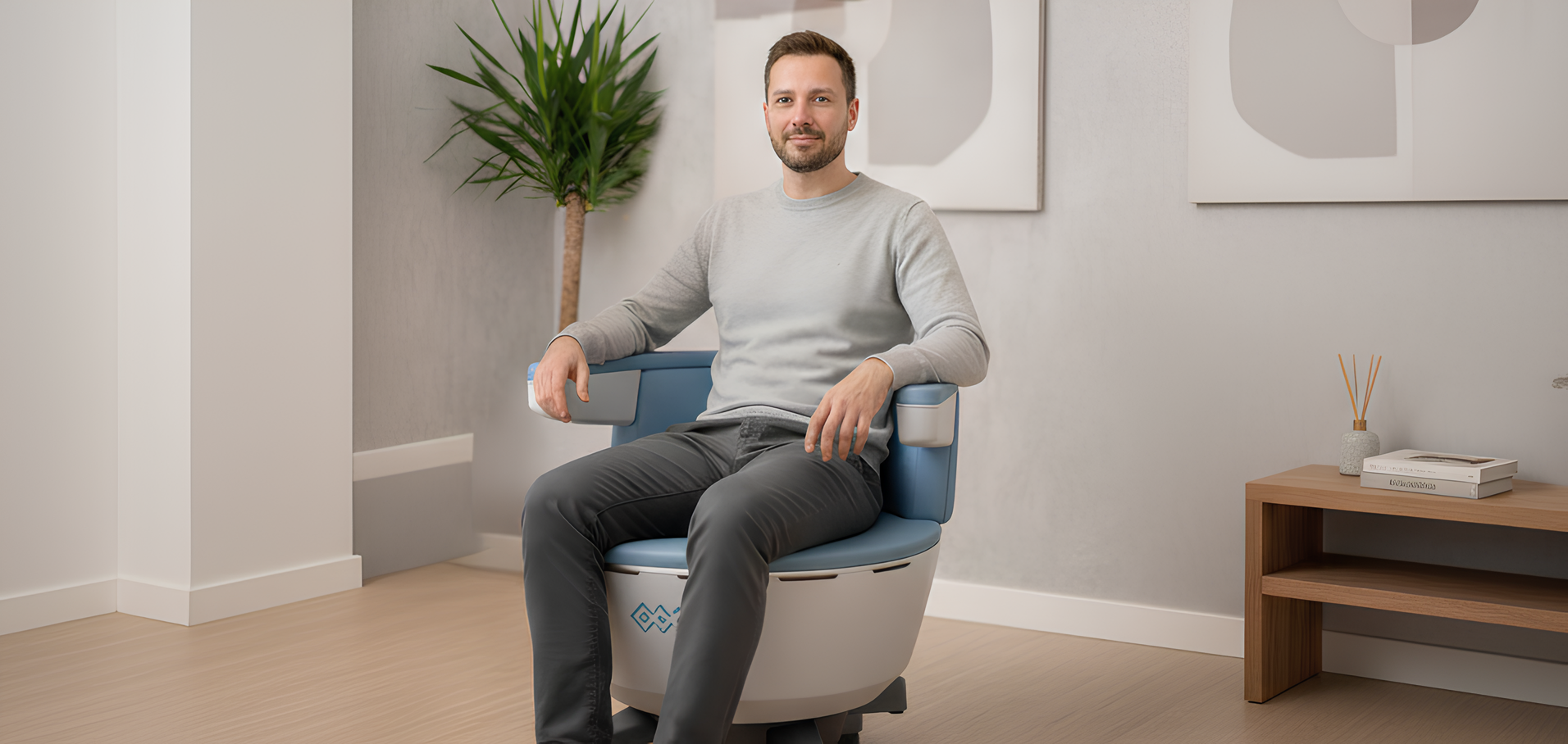 Paciente em sessão Emsella